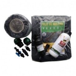 Pachet irigare prin picurare pentru 500 m + folie de mulcire + fertilizant