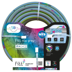 Furtun de gradina fitt nts grey, 1/2'', 25 metri