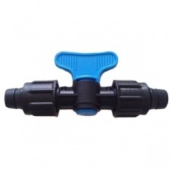 Prelungitor cu robinet pentru banda de picurare 17 X 17 mm